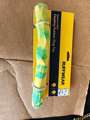 Ruffwear Gnawt-a-Stick Dog Toy - Durable Rubber Fetch Toy for Dogs - Blue Pool