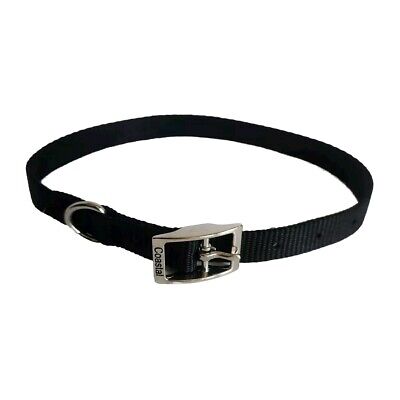 Coastal Pet Products Nylon Dog Collar, Black, 5/8 in x 16 in
