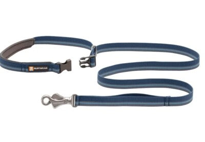 Ruffwear Roamer Bungee Dog Leash, Granite Gray, 5.5-7 ft, Adjustable Hands-Free Leash