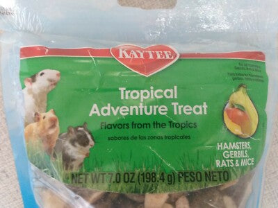 Kaytee Tropical Fruit Fiesta Tropical Adventure Blend - Hamster, Gerbil & Mice Food - 7 oz