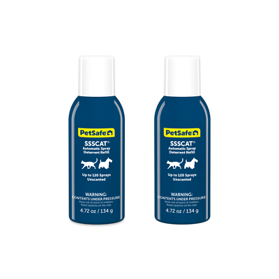 PetSafe SSSCAT Refill Can - Unscented Spray Deterrent - 120 Sprays - 4.72oz