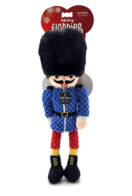 Fabdog Floppy Nutcracker Dog Toy - Squeaky Plush Holiday Toy