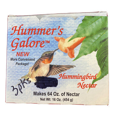 Hummer's Galore Hummingbird Nectar - 16 oz - 4 Pack - Ready to Mix, All Natural, No Coloring
