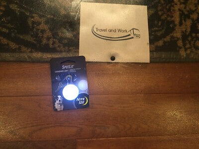 Nite Ize SpotLit LED Collar Light - White, Clip-On Pet Safety Locator