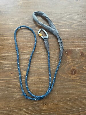 Ruffwear Just-a-Cinch Leash - Obsidian Black - Dog Leash/Collar Combo - 5ft Rope Leash