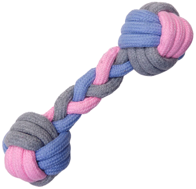 Snugarooz Pastel Knots Dog Toy - 8.5 Inch Rope Toy for Medium/Large Breeds