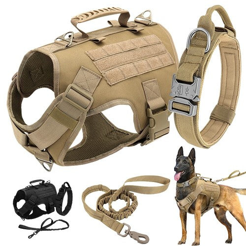 Boss Dog Tactical Molle Harness Bag - Black, Large