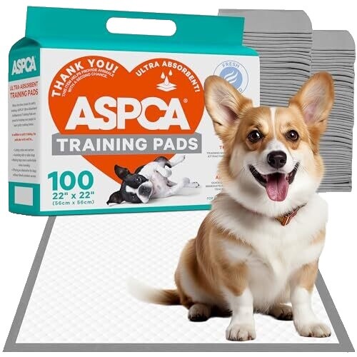 Petcrest Training Pads 100 Count - 22x22 Puppy Potty Pads