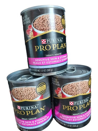 Purina Pro Plan Sensitive Skin & Stomach Adult Dog Food, Salmon & Rice Formula, 4 lb Bag