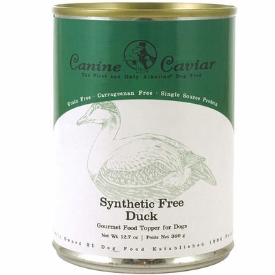 Canine Caviar Duck Grain-Free Canned Dog Food, 12.7 oz - Single Protein, Synthetic-Free Recipe