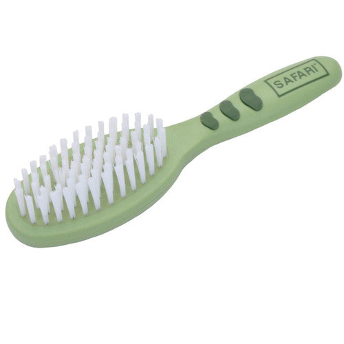 Safari Cat Bristle Brush - Wooden or Plastic Handle - For Shiny Coats & Reduced Shedding