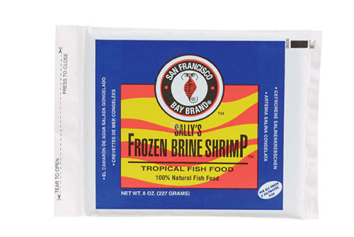 San Francisco Bay Frozen Brine Shrimp Flat - 8 oz Fish Food