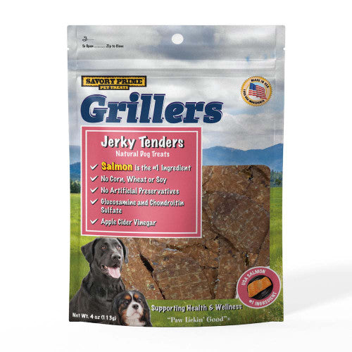 Savory Prime Grillers Salmon Tenders Dog Treats 4 oz