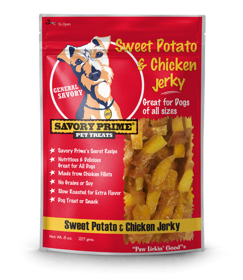 Savory Prime Sweet Potato & Chicken Jerky Dog Treats, 8 oz
