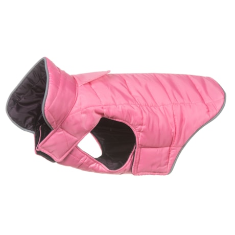 RC Pet Products Skyline Puffy Dog Vest, 8-Inch, Pink/Blac...
