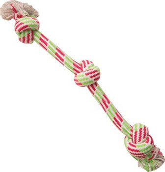 Snugarooz Knotty N' Nice Rope Dog Toy - 16 Inch, Assorted Colors - Tug & Fetch