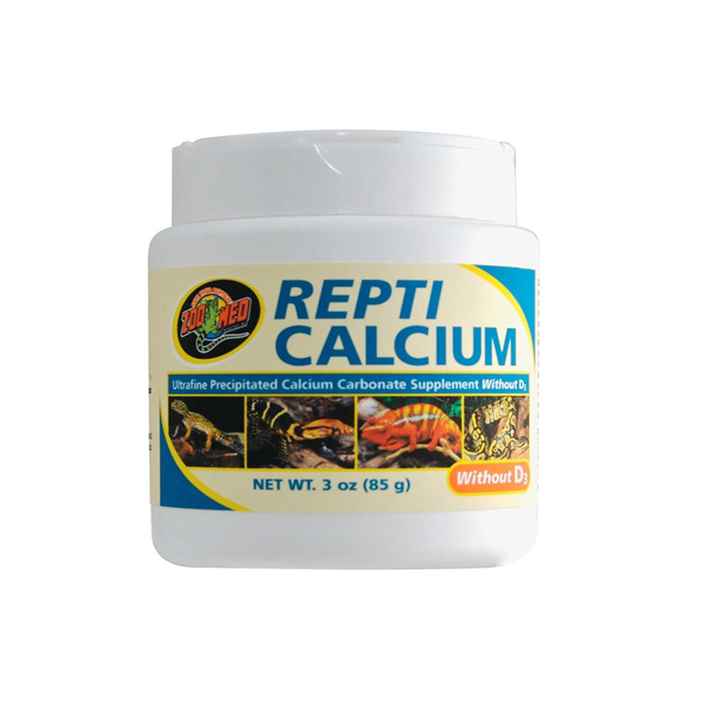 Zoo Med Repti Calcium Without D3 - 3 oz, Ultra Fine Reptile Supplement