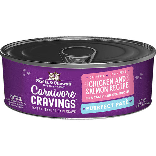 Stella & Chewy's Carnivore Cravings Chicken & Salmon Pate Wet Cat Food 2.8 oz