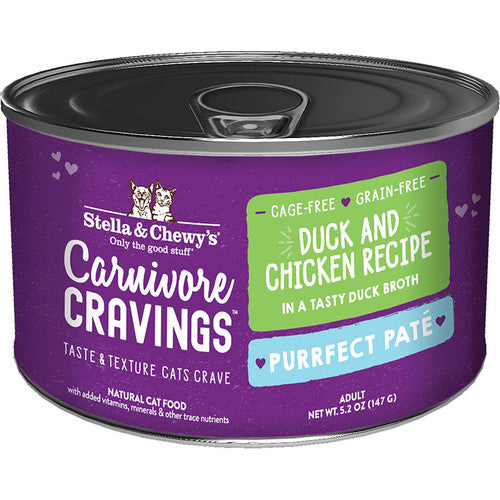 Stella & Chewy's Carnivore Cravings Pate Duck & Chicken Wet Cat Food 5.2 oz