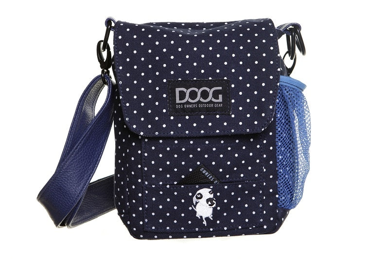 DOOG Neosport Walkie Bag - Black - Dog Walking Bag with Adjustable Shoulder Strap