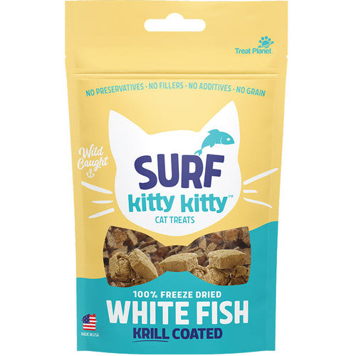 Surf Kitty Kitty Freeze-Dried White Fish Cat Treats with Krill, 0.6 oz