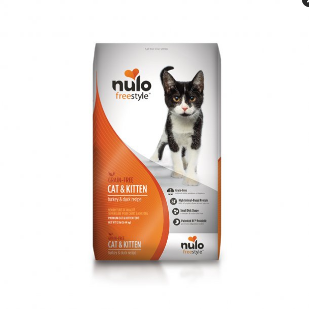 Nulo Freestyle Grain Free Turkey & Duck Recipe Pate Cat Food 12 Lbs