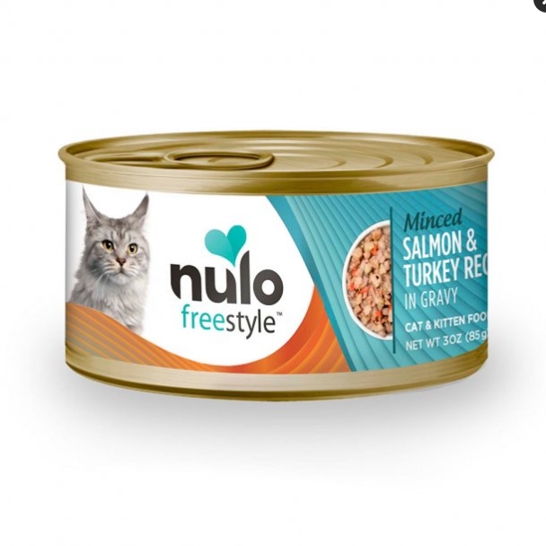 Nulo Freestyle Minced Salmon & Turkey Recipe in Gravy Cat & Kitten Food 3 Oz