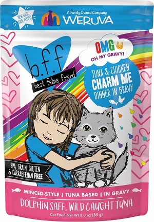 Weruva BFF OMG Cat Food - Tuna & Chicken Charm Me in Gravy - 3oz Pouch