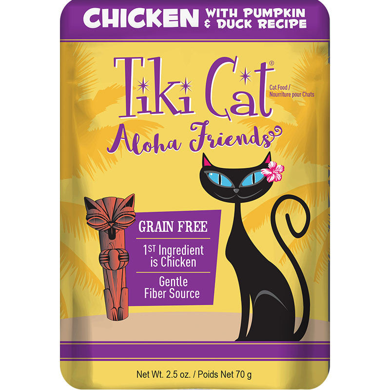 Tiki Cat Aloha Friends Chicken with Pumpkin and Duck Wet Cat Food, 2.5 oz.