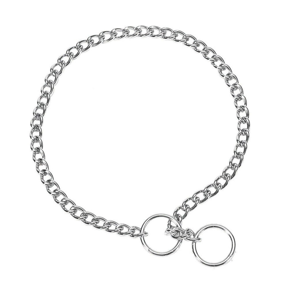 Coastal Titan Chain Training Collar - Heavy 3mm x 18 inch - Chrome Plated Dog Choke Collar