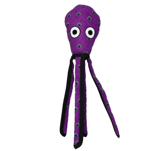 Tuffy Ocean Creature Squid Purple Durable Dog Toy - Squeaky Plush