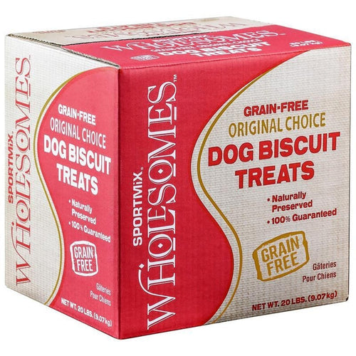 Sportmix Wholesomes Puppy Variety Grain Free Dog Biscuit Treats, 20 Lb