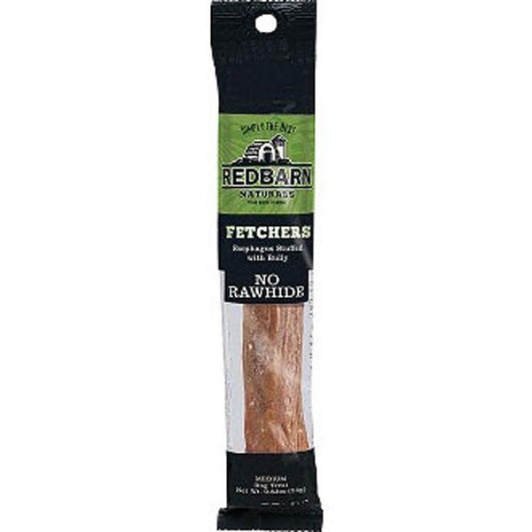Redbarn Fetcher Dog Treat - Medium, 6 Inch Chewy Beef Stick with Bully Stick Center