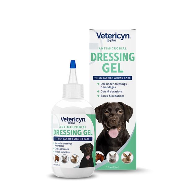 Vetericyn Plus Antimicrobial Wound Dressing Gel - 3 oz
