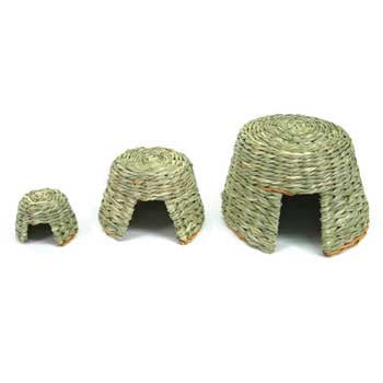 Ware Nature Hut Small Animal Hideout - Willow & Grass Chewable Pet Home