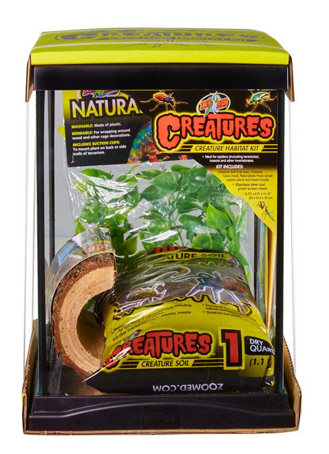 Zoo Med Creatures Habitat Kit 3 Gallon - Invertebrate, Insect, Spider Terrarium Starter Kit