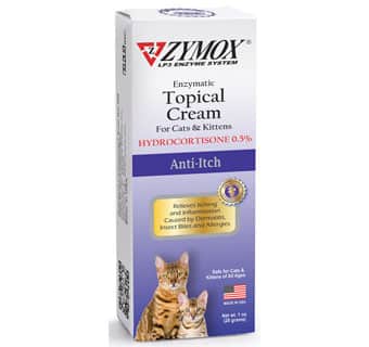 ZYMOX Enzymatic Topical Cream for Cats & Kittens with 0.5% Hydrocortisone, 1 oz
