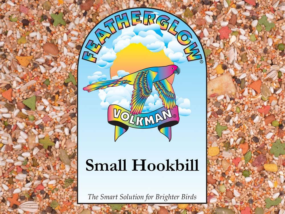 Volkman Seed Featherglow Small Hookbill Bird Food, 4 lb - Nutritionally Balanced Diet for Cockatiels, Lovebirds, and Conures