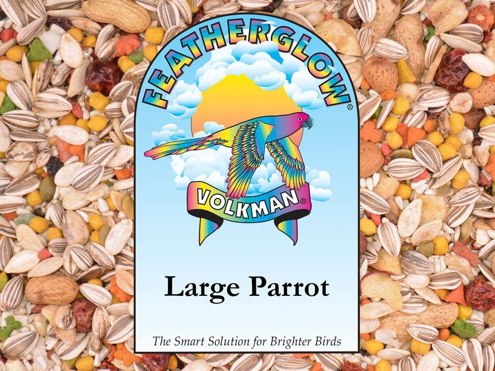 Volkman Featherglow Large Parrot Food - 4 lb Bag - Premium Bird Seed Mix