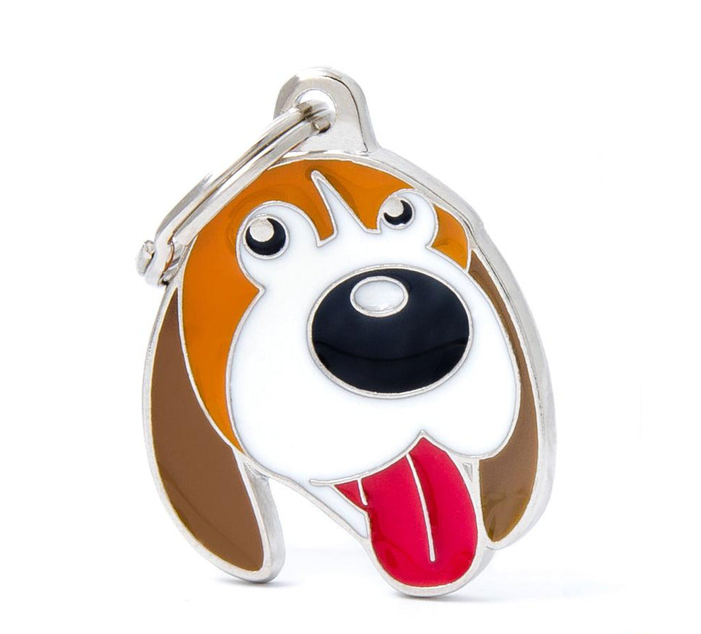 My Family Friends ID Tag - Beagle - Customizable Pet Tag