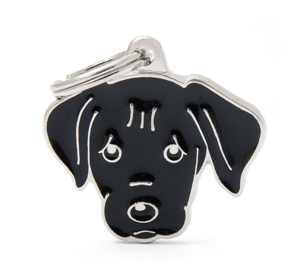 MyFamily Friends Black Labrador ID Tag - Dog Breed Pet Tag