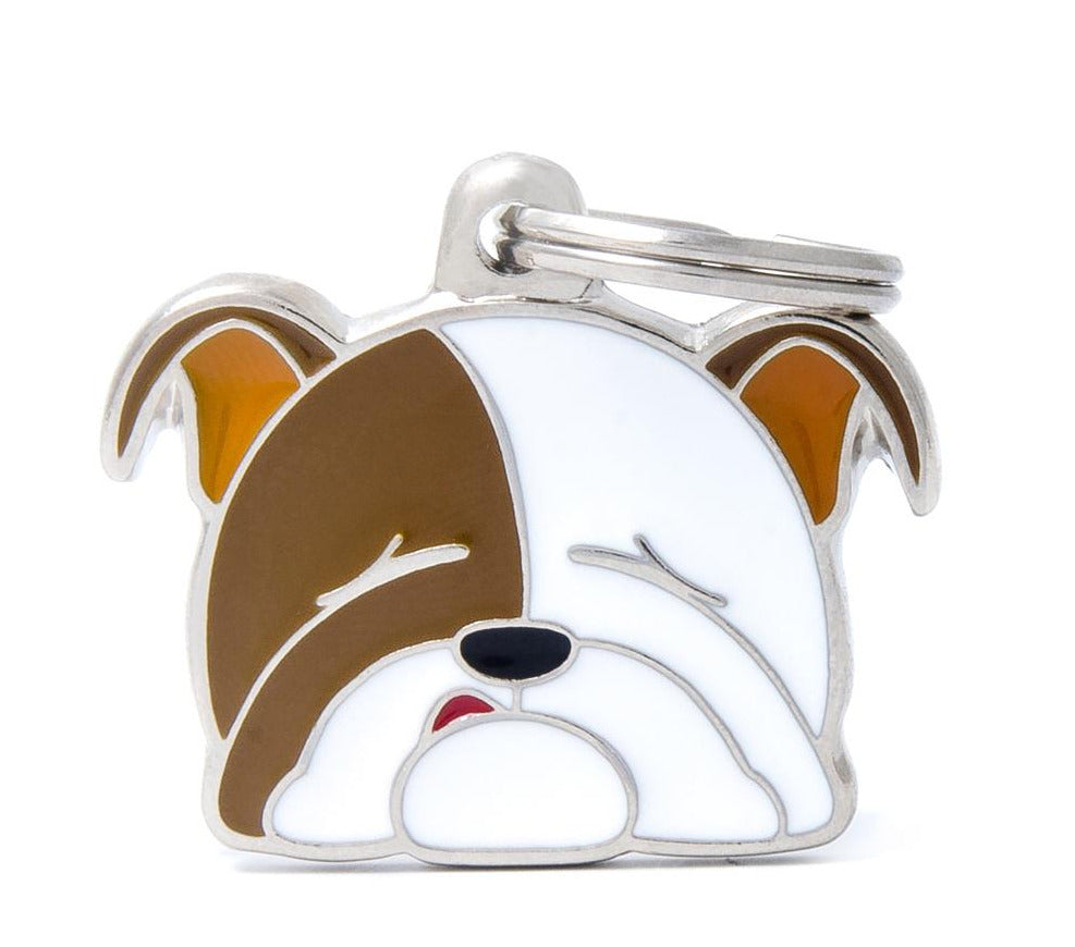 My Family Friends English Bulldog Pet ID Tag
