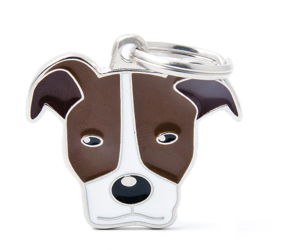 My Family Friends Pitbull Dog Tag Pet ID Tag