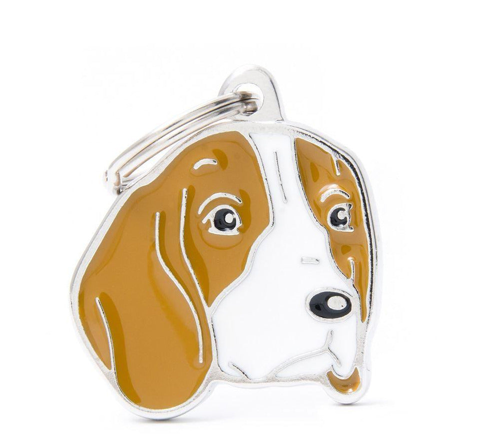 My Family Friends Beagle ID Tag - Personalized Engravable Pet Tag