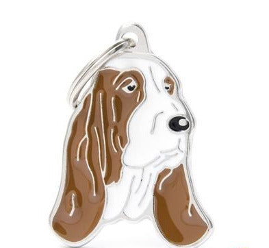 MyFamily Friends Basset Hound Dog ID Tag - Basset Hound Breed Tag
