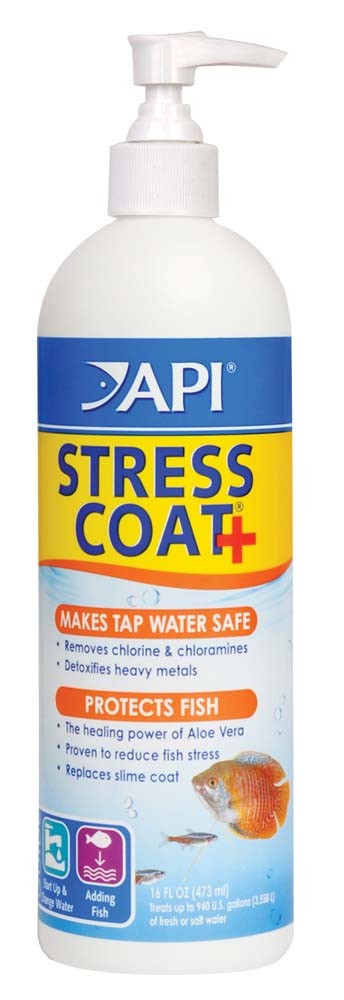 API Stress Coat Aquarium Water Conditioner with Pump, 16 oz