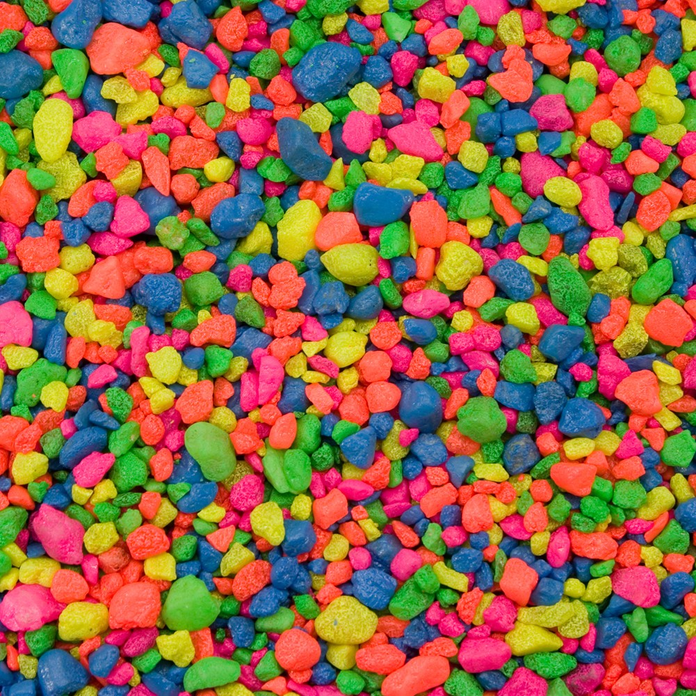 Estes PermaGlo Rainbow Gravel - 2 lb - Aquarium Substrate Decoration