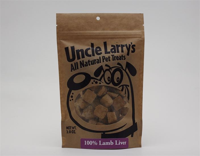 Uncle Larry's Treats 100% Lamb Liver Cat Treats, 2 oz