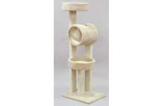 North American Pet Kitty Playground with Tunnel and Two Nests - 59 Inch Cat Tree
