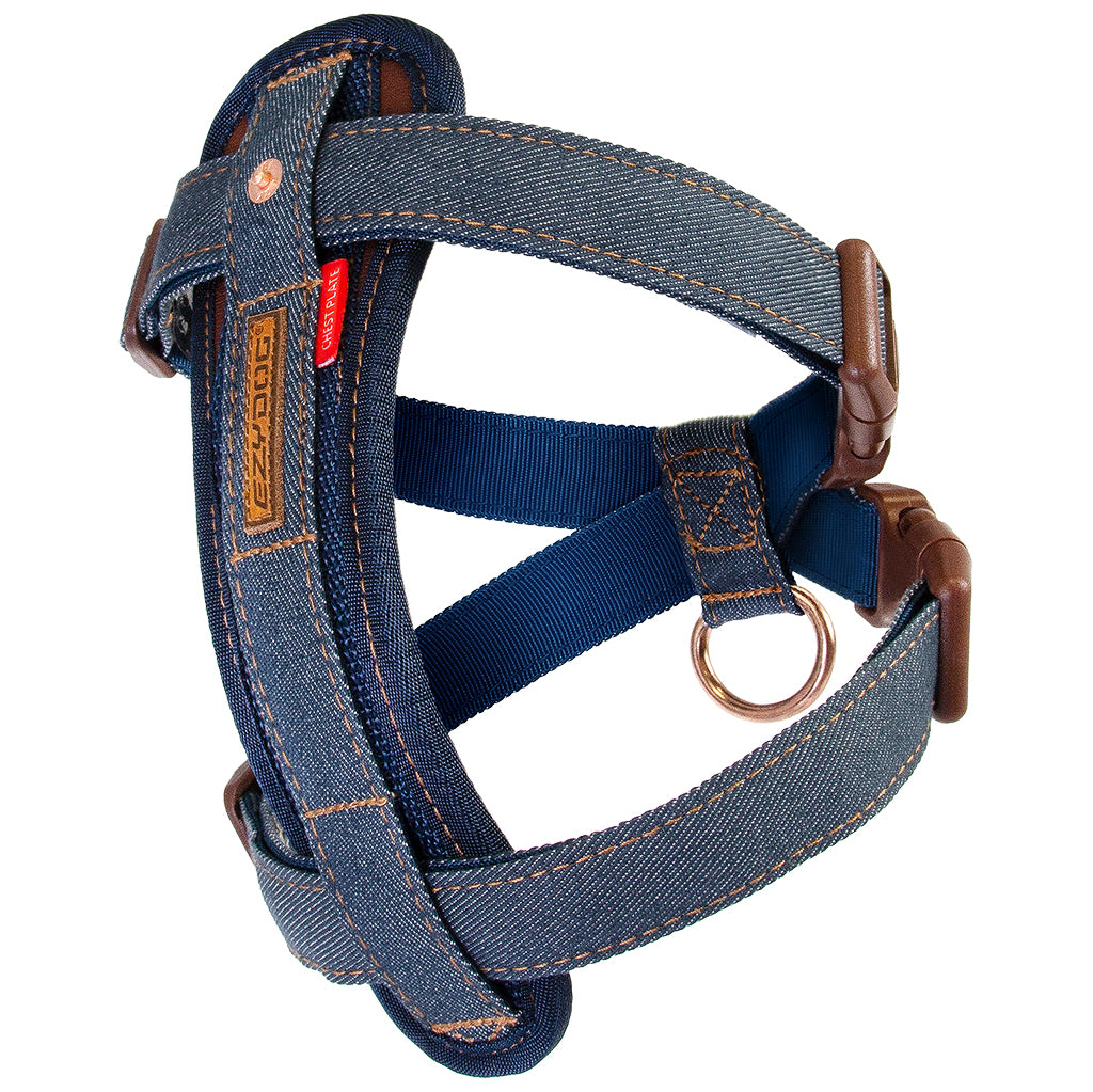 Ezydog Chest Plate Dog Harness - Jeans - XL